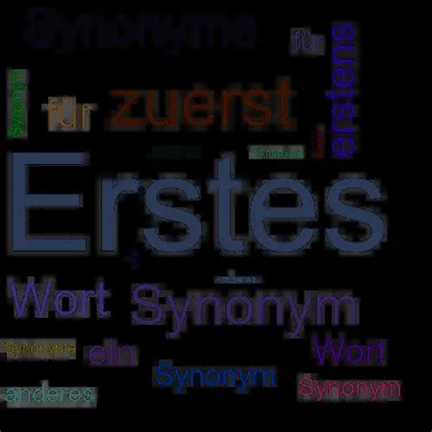 anderes wort als erstes.